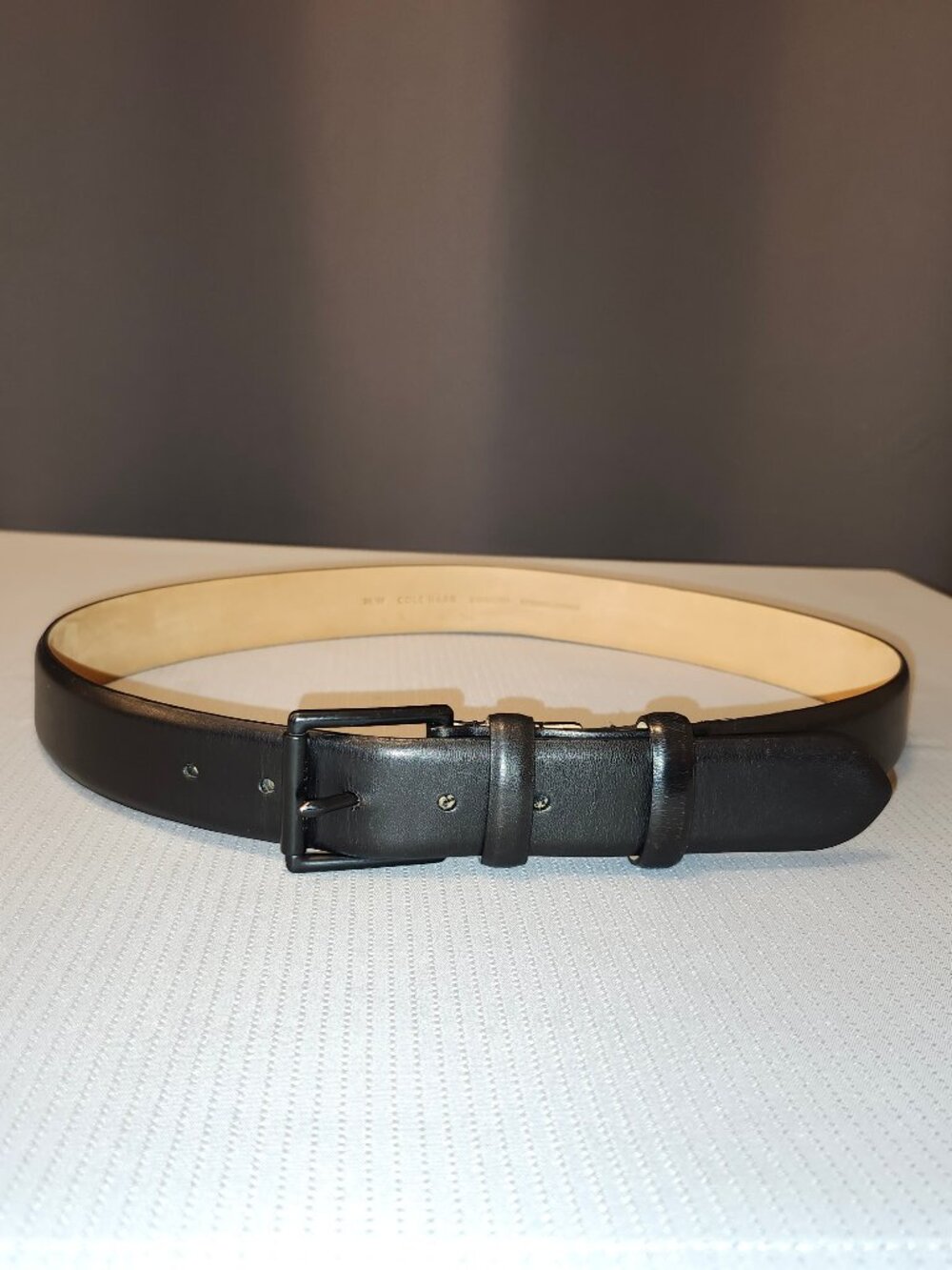 Cole Haan Black Leather Belt - Size 36/90